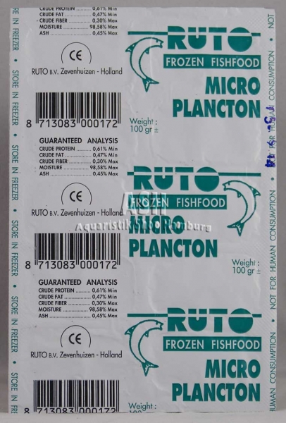 RUTO's Plankton grün (Micro) Blister-Verpackung 100g