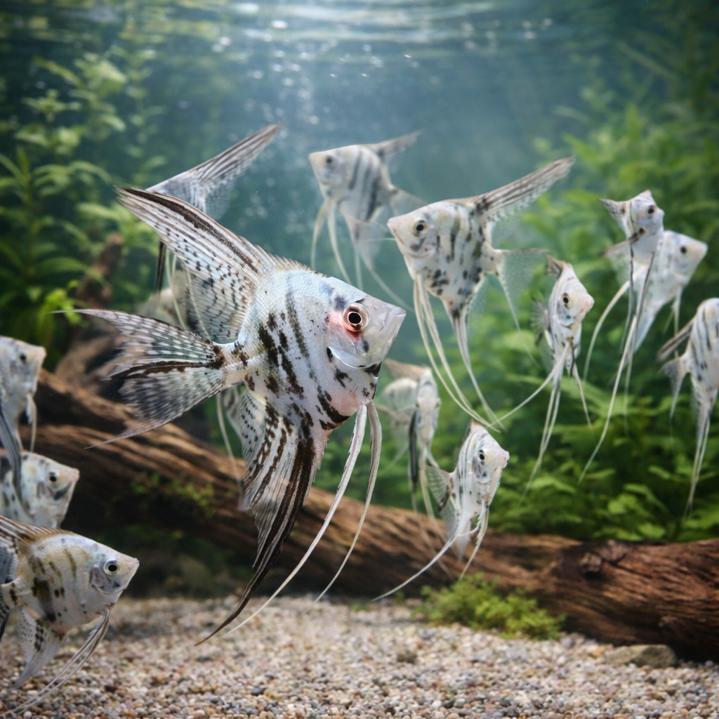 Skalar Blue Marble Veiltail 6-8cm