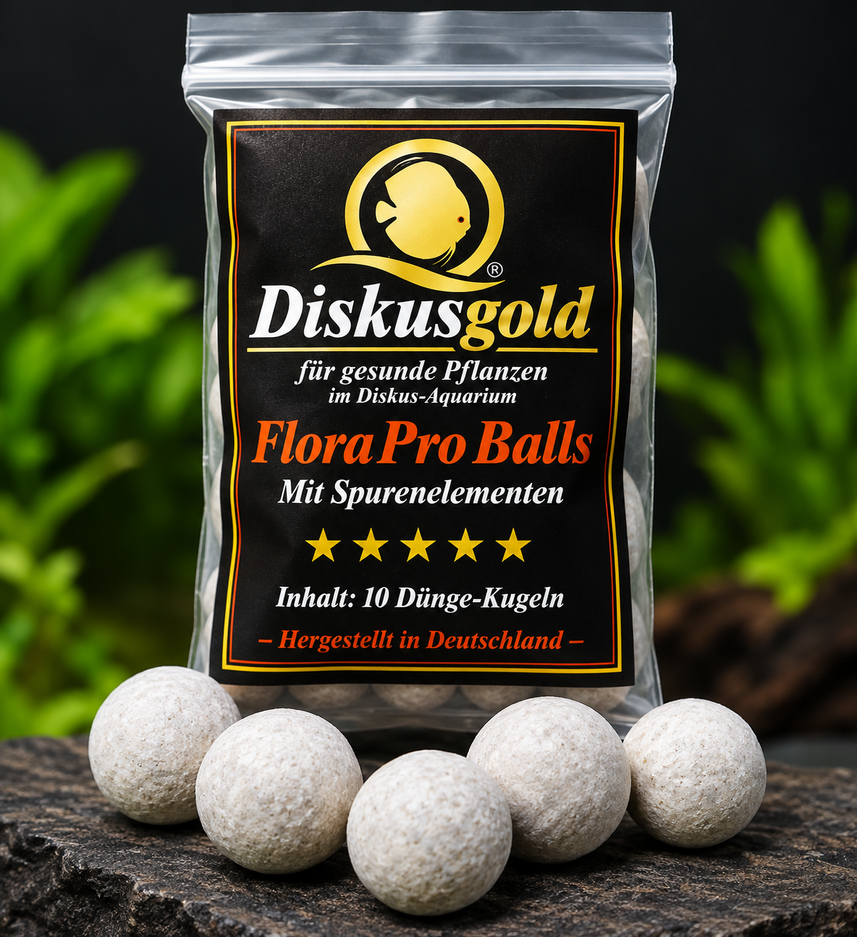 Diskusgold FloraPro Balls: Düngekugeln die Pflanzennahrung für Ihr Diskusbecken