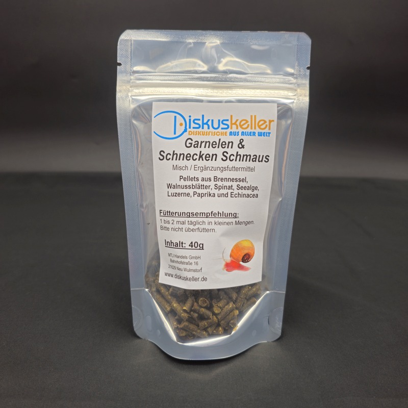 Garnelen & Schnecken Schmaus Futter 40g