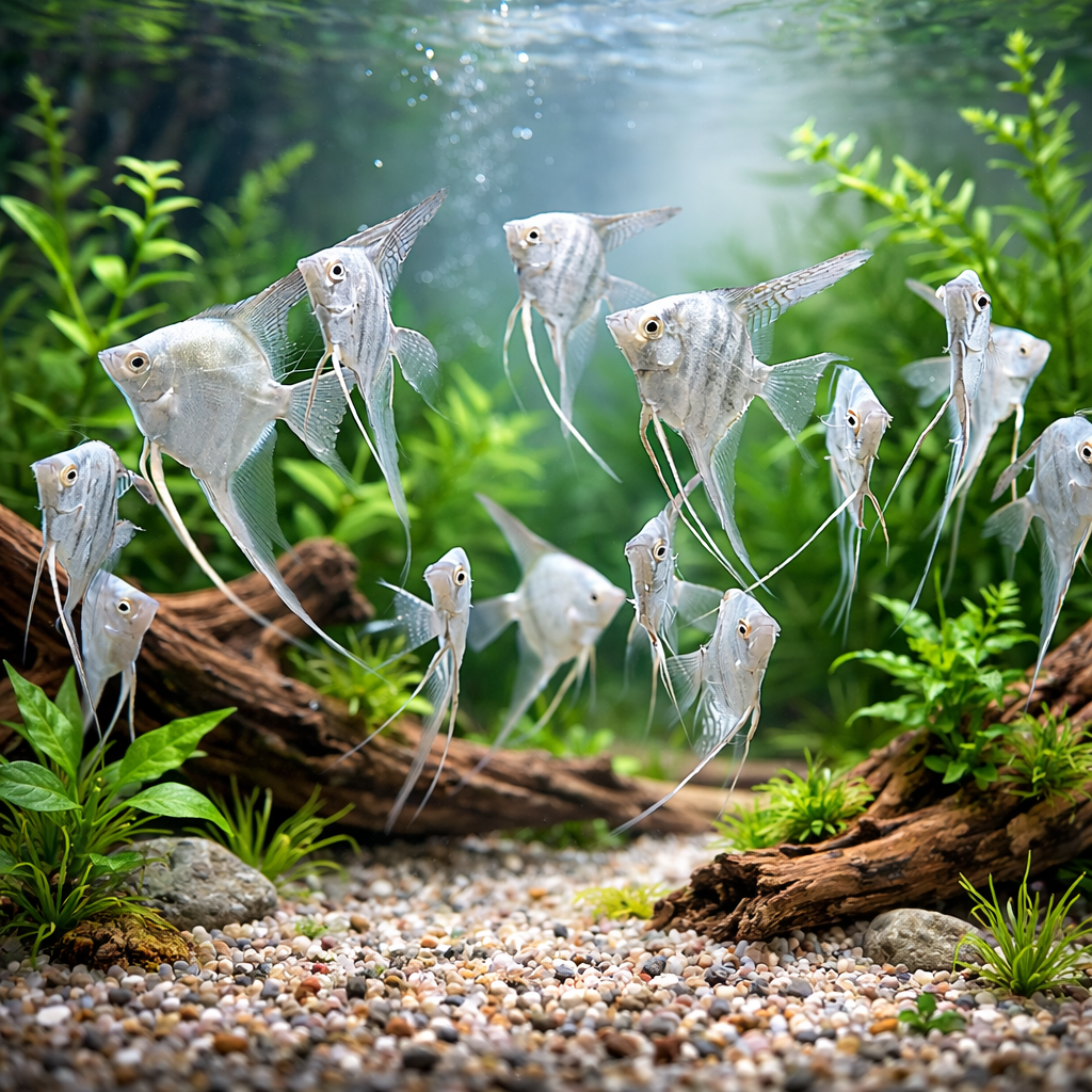 Schleier-Skalar Neon Blue 6-7 cm