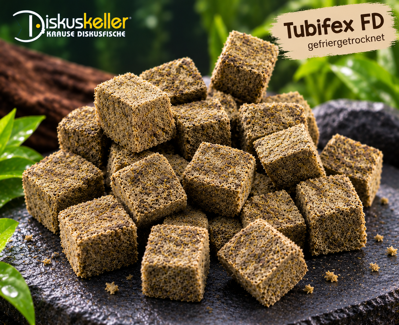 Tubifex FD Würfel 1000 ml, Tubifex,  gefriergetrocknet