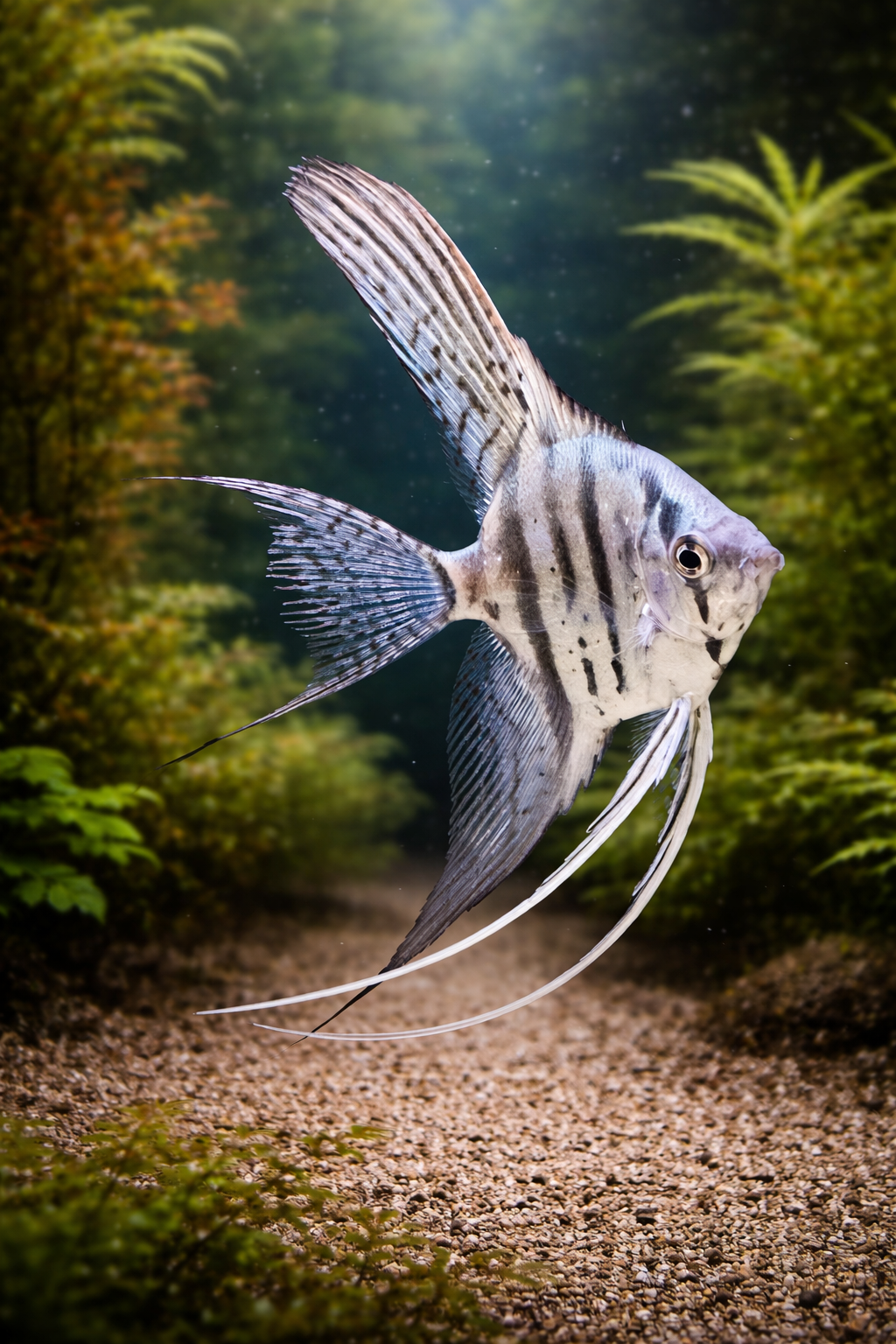 Skalar Schleier Neon Blau Pearl schöne kräftige Tiere