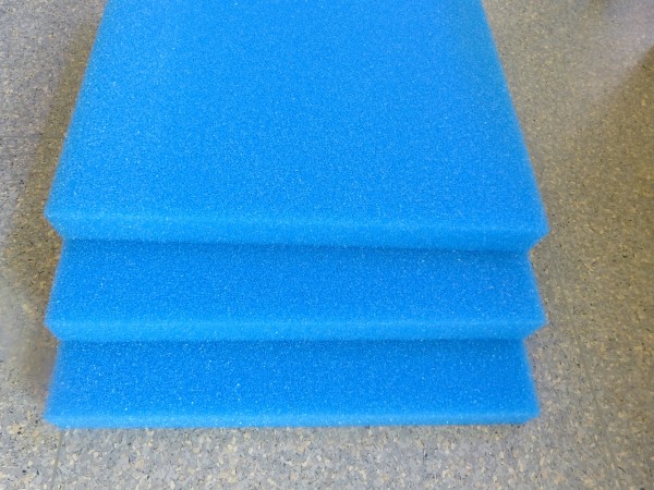 Filtermatte 50cmx50cmx5cm (blau/grob)