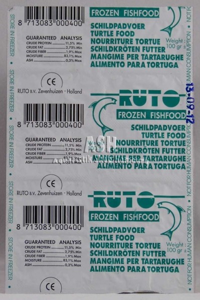 RUTO's Schildkrötenfutter Blister-Verpackung 100g