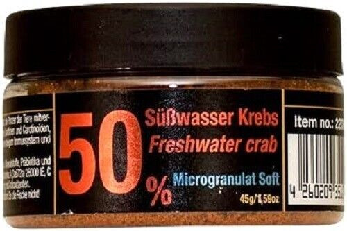 Discusfood Freshwater Crab / Krebs 50% Microgranulate 45g Micro Granulat Diskus
